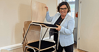 Janet Sönnichsen beim Schichtwechseltag im Materialhof