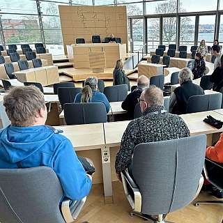Besuch im Landeshaus SH
